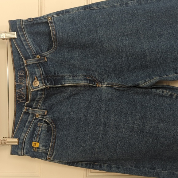 Sz30 YOGA Jeans | Emily Slim High Rise |  Medium Blue Denim | EUC - Picture 4 of 9
